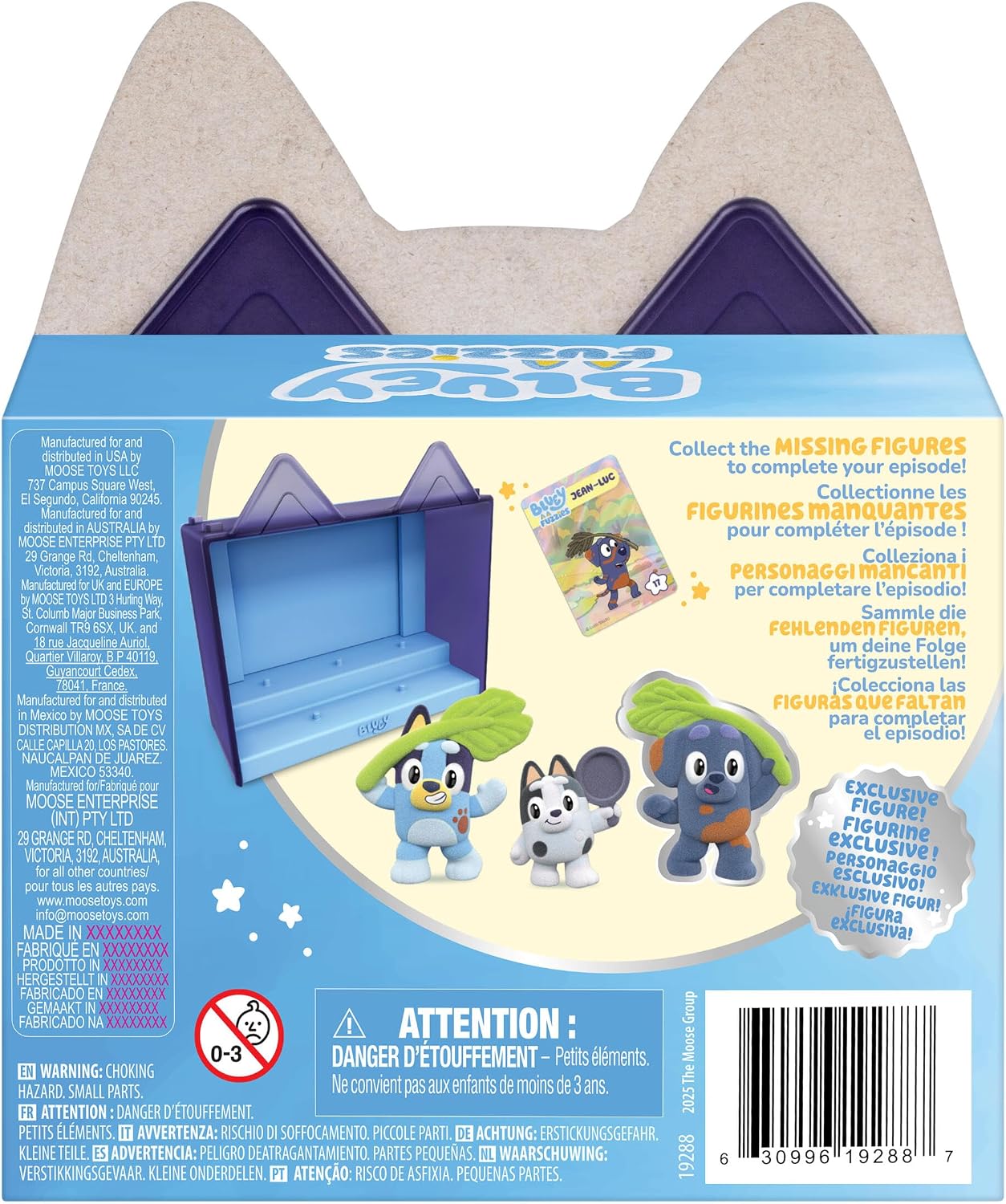 Thumbnail 6 de Bluey 19288 Fuzzies Tents Follow-up Set with Three Flocked Mini Figures