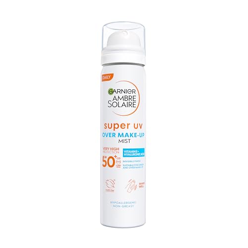 Detalle de Garnier Ambre Solaire Suncream Over Makeup Super UV Protect Spray Mist SPF 50+ (75ml)