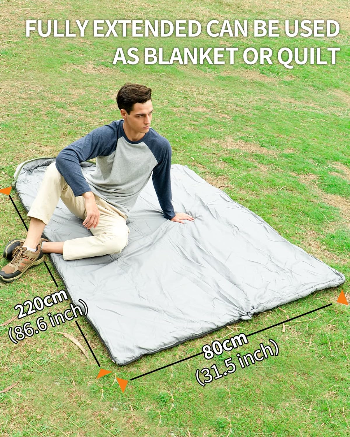 Thumbnail 5 de Covacure Sleeping Bag 210 x 80 cm Ultra Warm: Lightweight, compact and built for reliable outdoor naps