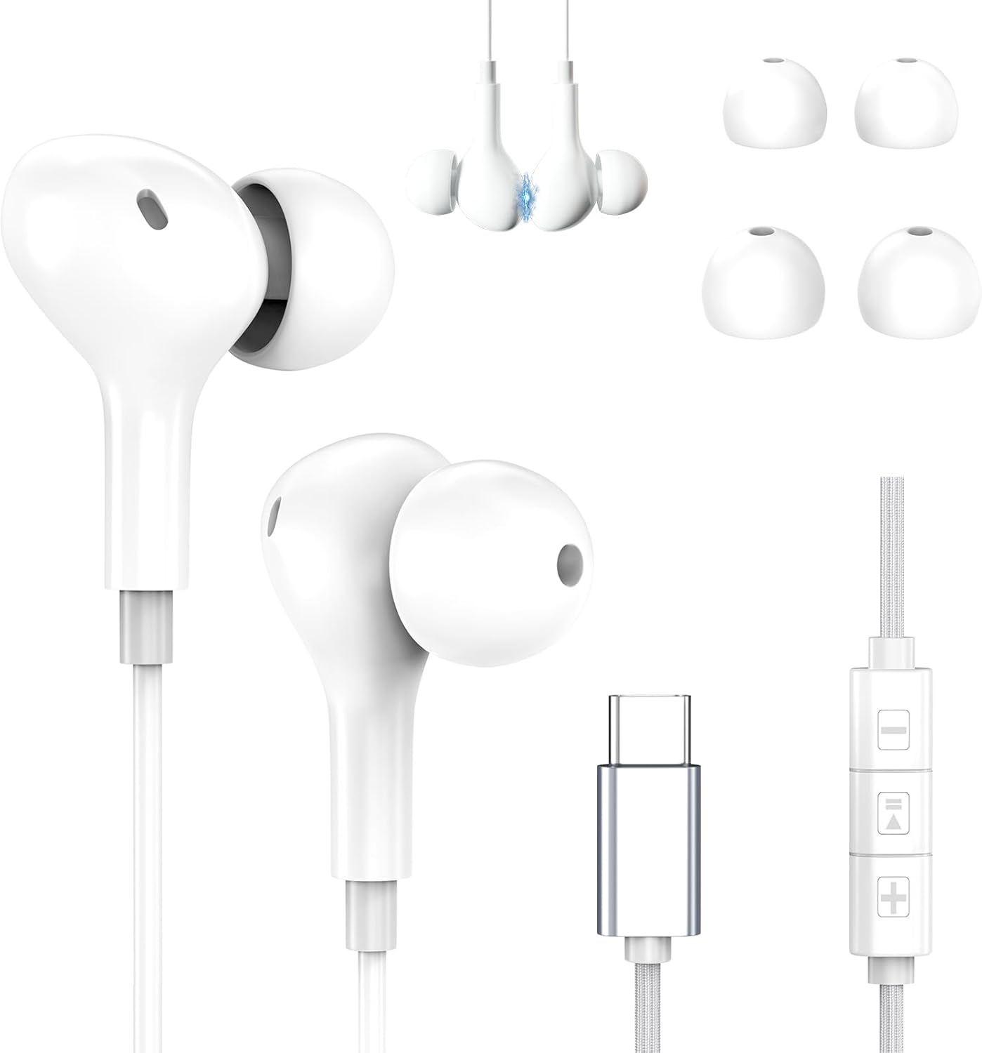 Detalle de USB C Kopfhörer kabelgebunden für iPhone