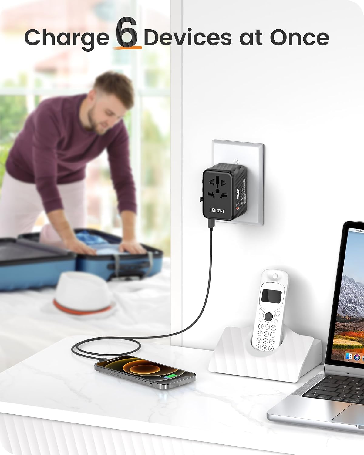 Thumbnail 4 de LENCENT PD 30W adaptateur de voyage universel