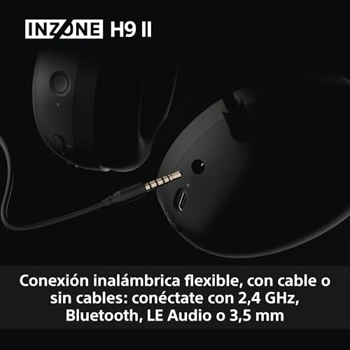 Thumbnail 7 de Sony INZONE H9 II: Auriculares gaming inalámbricos con cancelación de ruido y micrófono extraíble (Fnatic Edition)