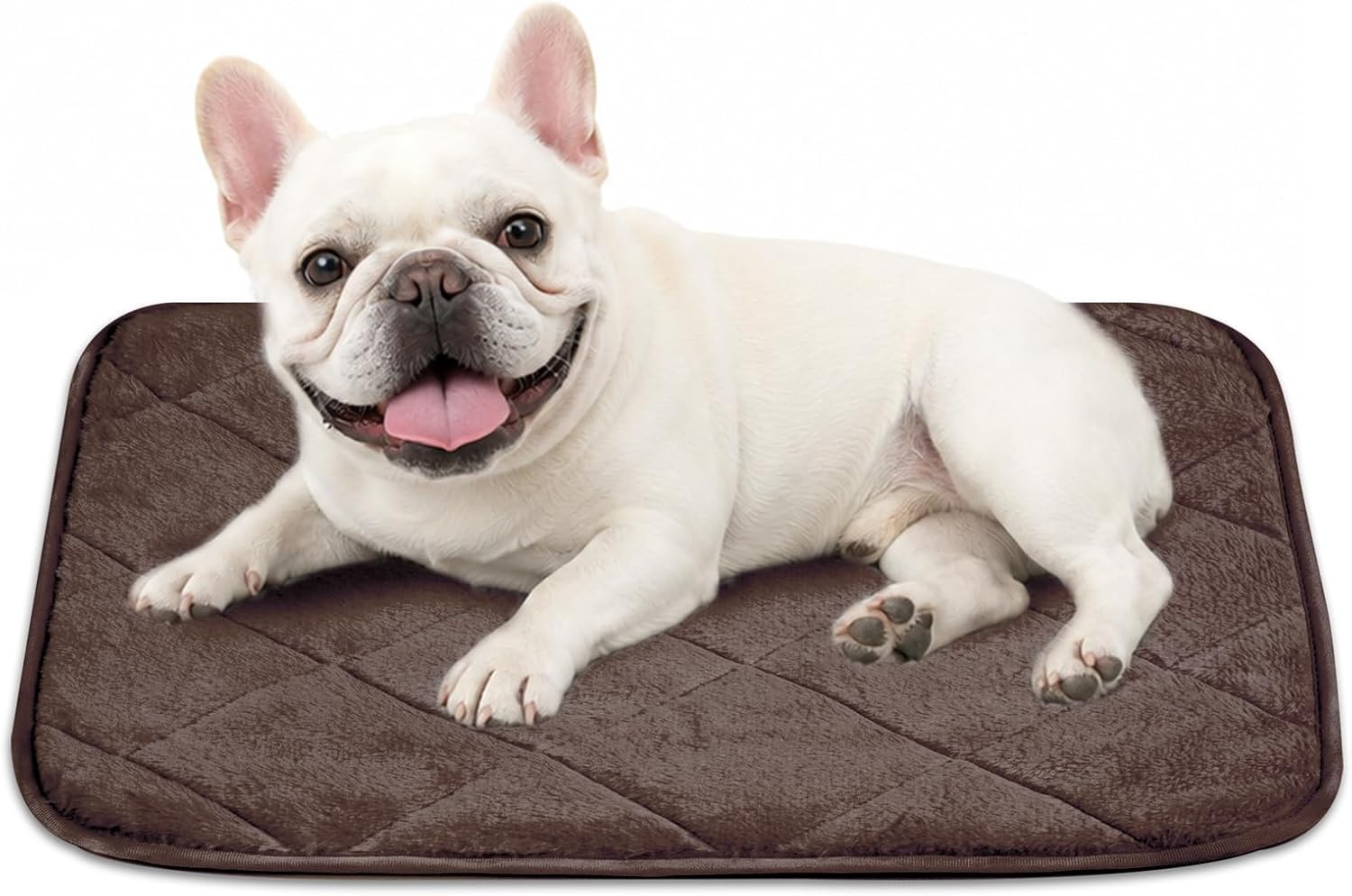 Detalle de NWK 280g-Coffee-1-M Self-Warming Pet Mat, Medium, Coffee Brown, Washable