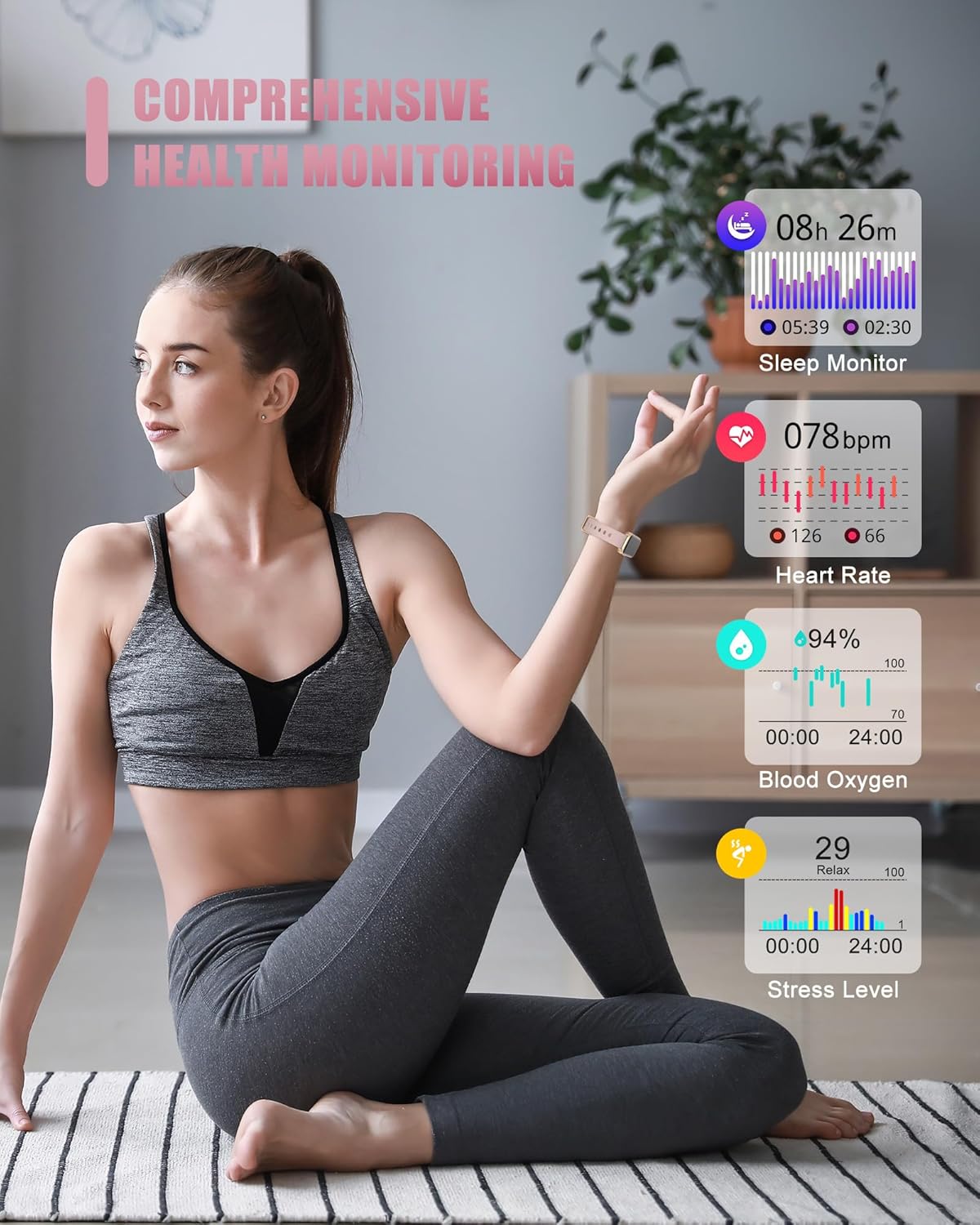 Thumbnail 2 de Fitness Tracker & Smart Watch for All-Day Health & Fitness Tracking