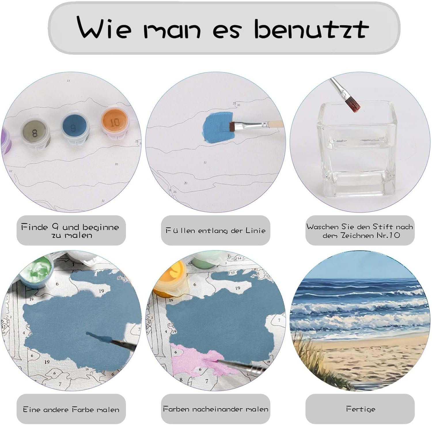 Thumbnail 4 de Gutluz Malen nach Zahlen Landschaft 40x50cm