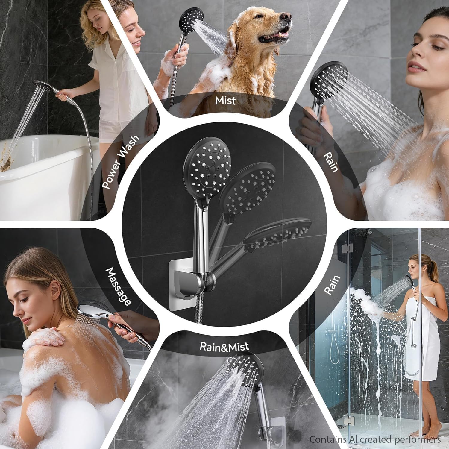Detalle de Veken 11.8" Rain Shower Head