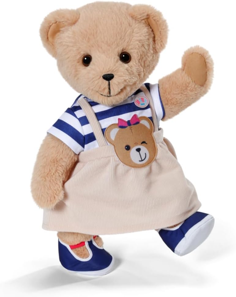 Thumbnail 1 de BABY born 837177 – sukienka w paski z aplikacją misia i butami dla lalek 43 cm