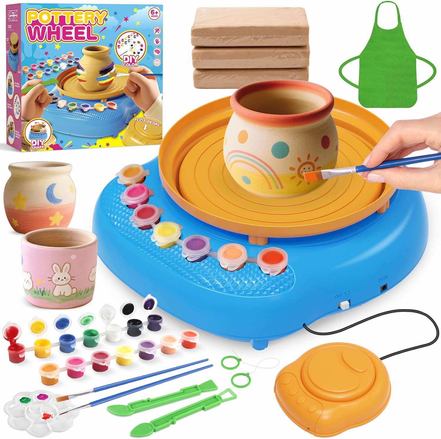 Detalle de TingingYuli Plato de alfarería para niños 8-12 años
