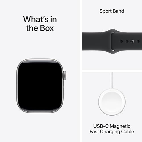 Detalle 2 de Apple Watch Series 11 GPS 42mm Space Grey Aluminium with Black Sport Band – A pragmatic health and fitness smartwatch
