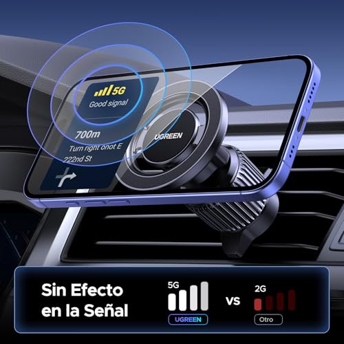 Thumbnail 6 de UGREEN Soporte Móvil Coche MagSafe 360° Rotación – Ventilación de coche con imanes fuertes y gancho metálico