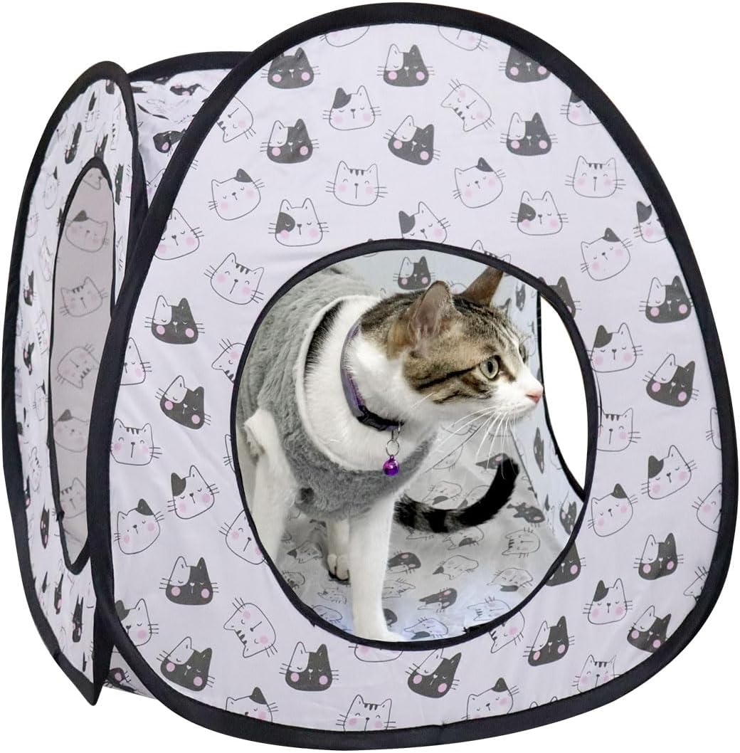 Detalle 2 de Andiker Cat Pop Up Tent 3-Holes: A Safe, Portable Hideaway for Indoor Cats