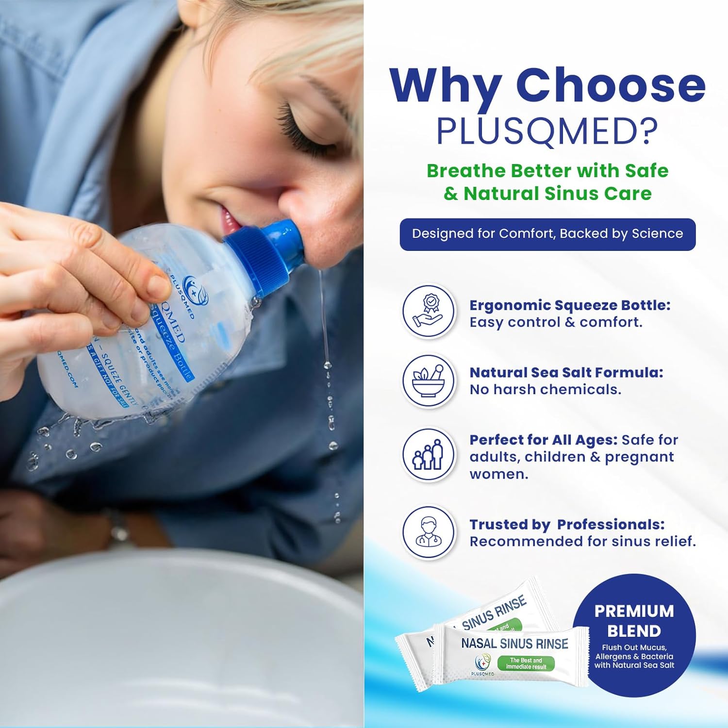 Detalle 2 de PLUSQMED Sinus Rinse Kit 250 ml