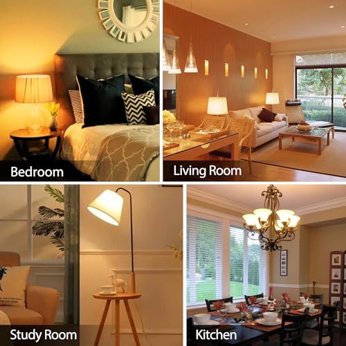 Detalle de TJOY 6 Pack A19 LED Light Bulbs 2700K Soft White, 60W Equivalent, E26 Base
