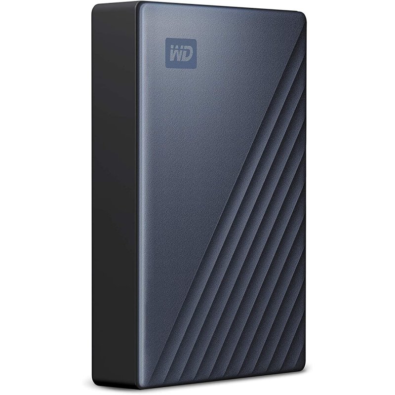 Detalle 2 de WD My Passport Ultra 4TB USB-C Plata: almacenamiento portátil seguro y compacto