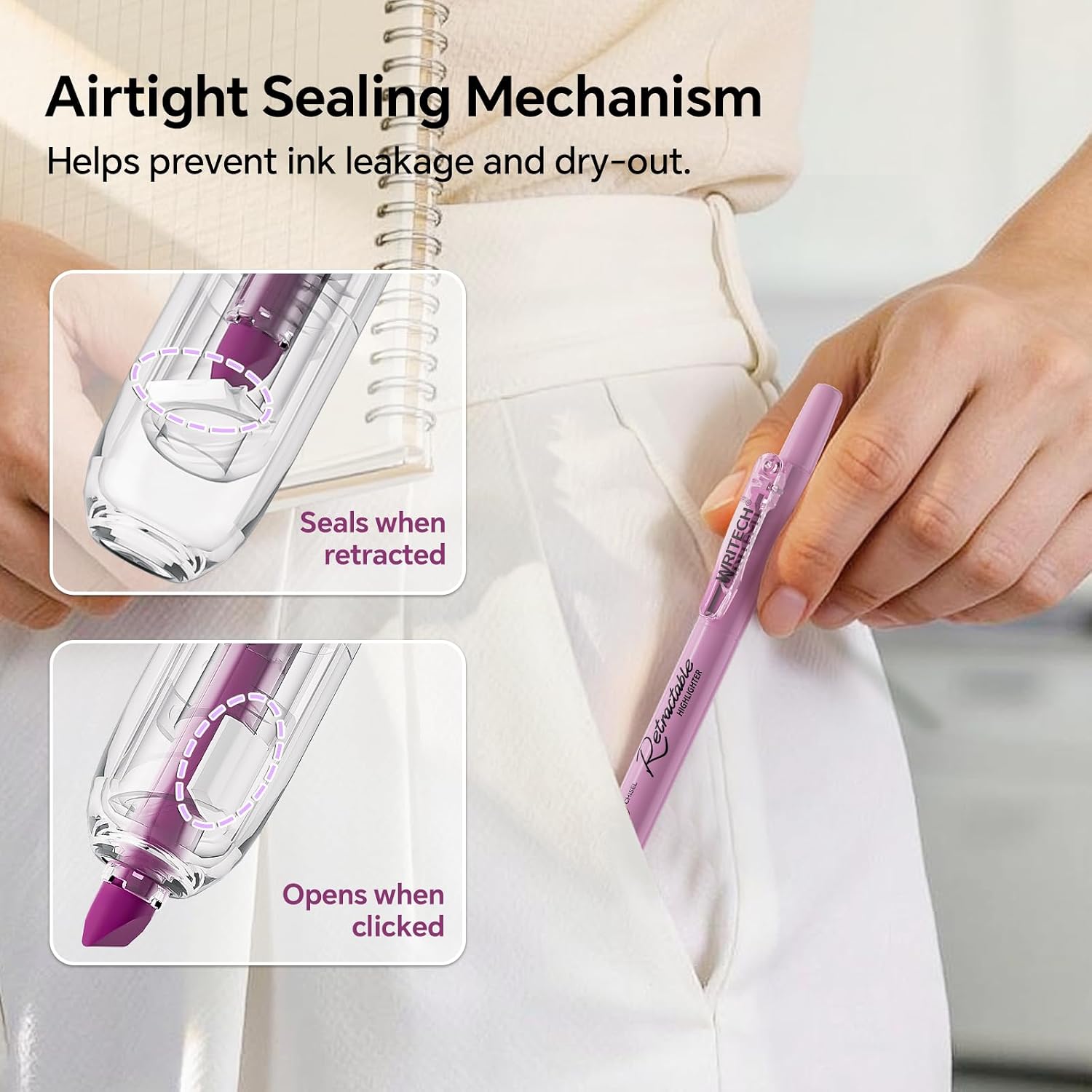 Thumbnail 4 de WRITECH WR-Color-Set Gel Pens & Highlighters, 0.5 mm and 0.7 mm Tips