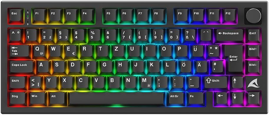 Thumbnail 1 de Sharkoon SKILLER SGK55W – Kabellose Gaming-Tastatur mit 75%-Layout und Hot-Swap