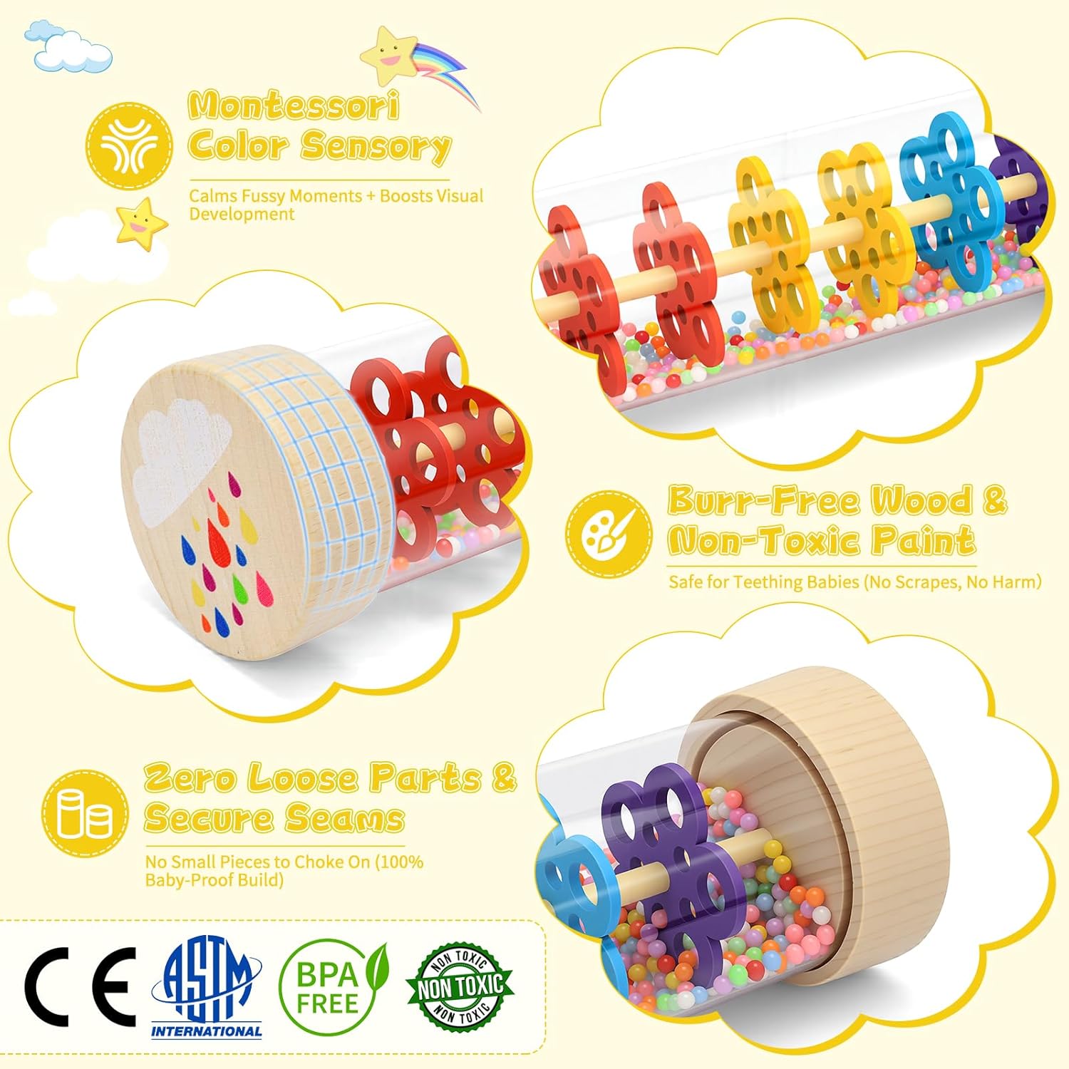 Thumbnail 3 de Wooden Baby Rattle Rain Stick 6–12 months