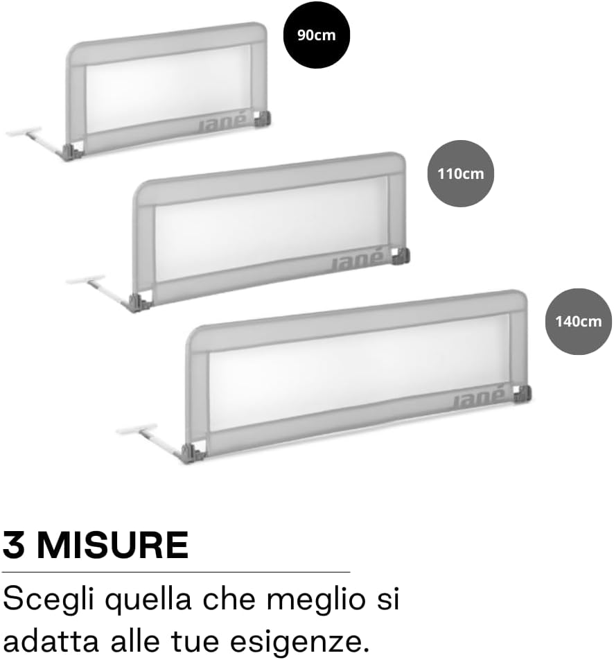 Detalle de Jané Sponda letto pieghevole 90 cm – extra alta e traspirante con borsa inclusa