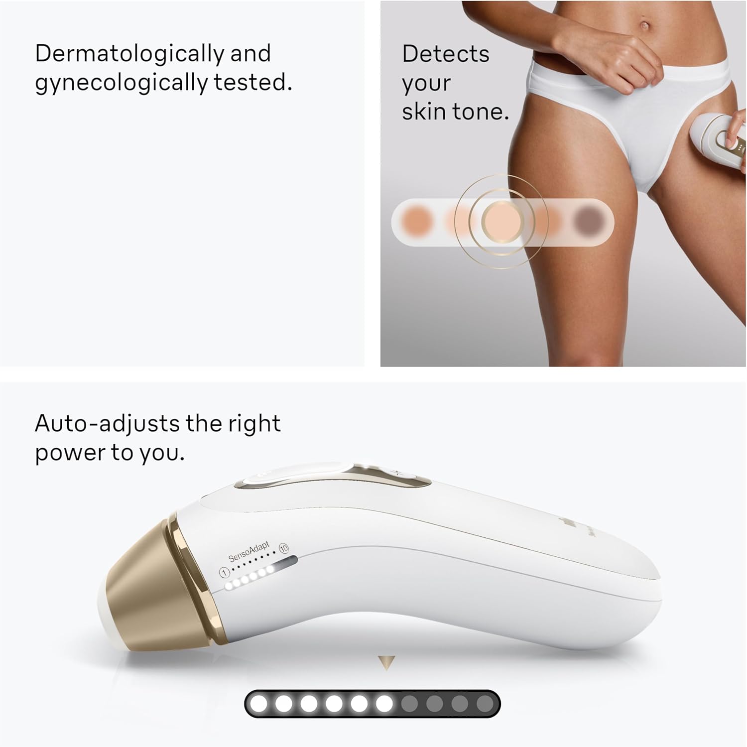 Detalle de Braun Silk Expert Pro5 IPL PL5157 long-lasting at-home laser hair removal device with Venus razor