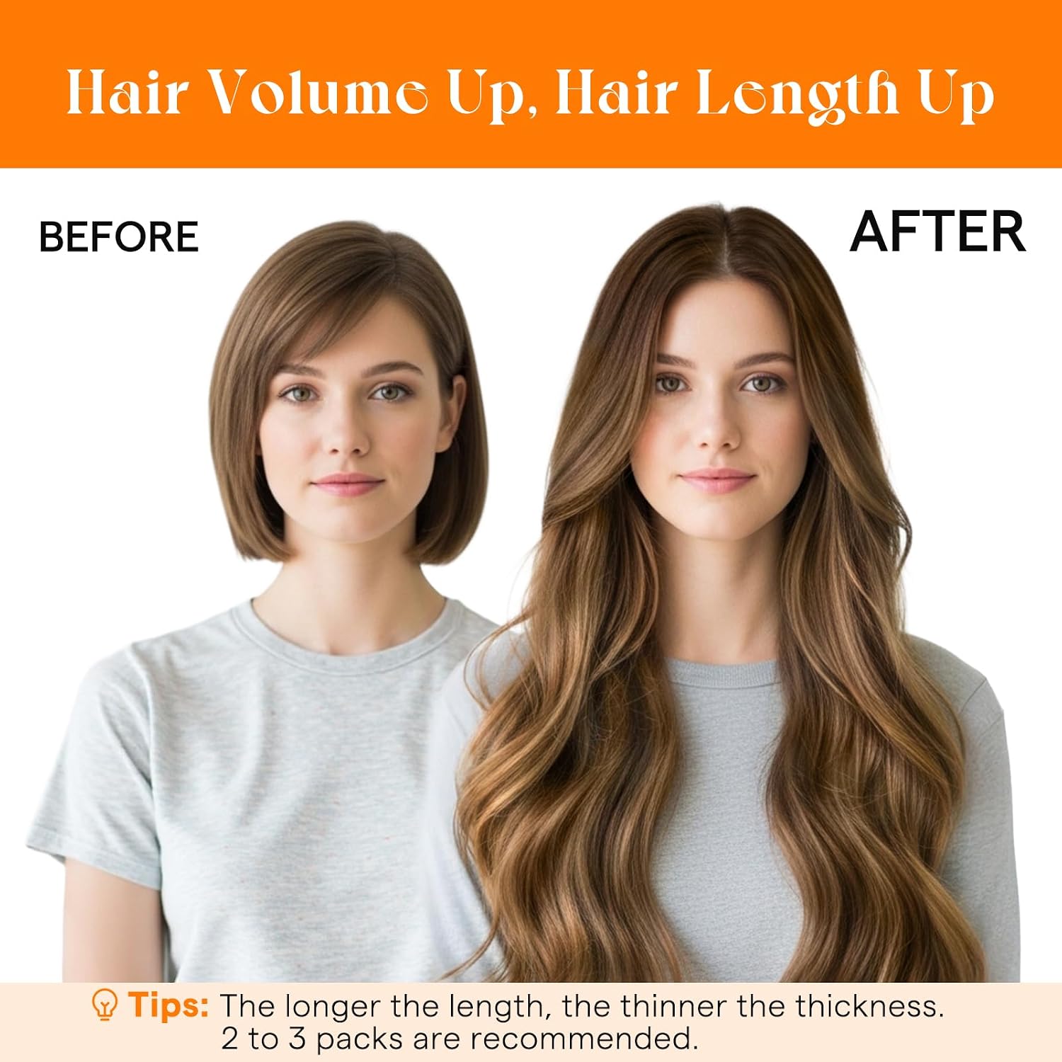 Detalle de Sunny Hair Sew In Hair Extensions Real Human Hair – 120g Balayage Hand-Tied Weft, Dark Brown to Caramel Blonde, 20 Inch