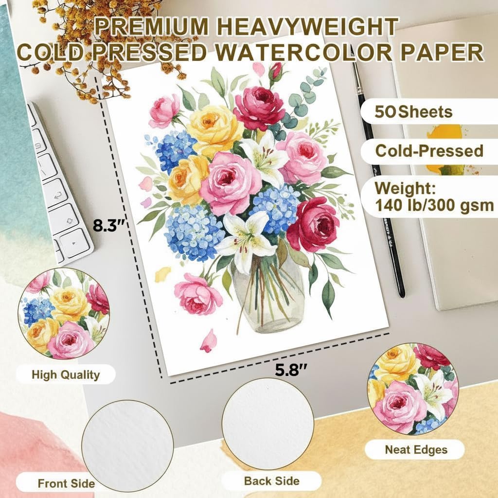 Thumbnail 1 de Romon Aquarelle Papier aquarelle 300 g/m² 🎨