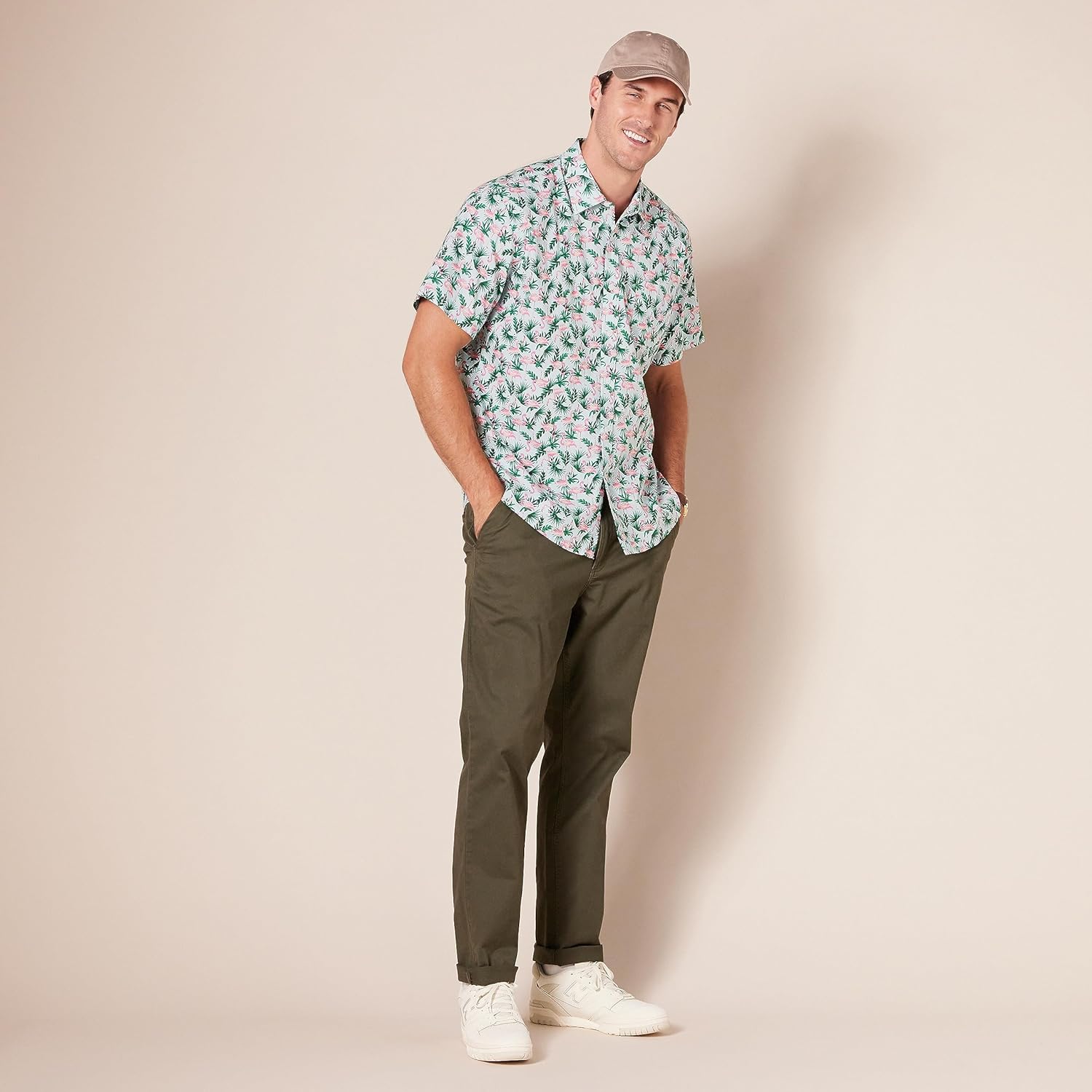 Thumbnail 6 de Amazon Essentials Men’s Regular-Fit Short-Sleeve Print Shirt