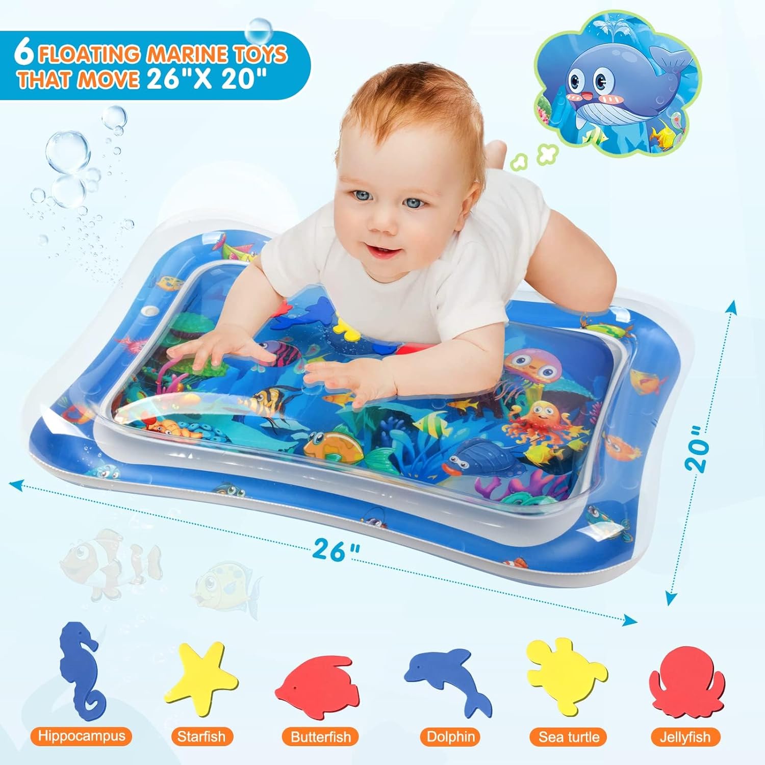 Detalle 2 de Infinno Inflatable Tummy Time Mat for 3–24 Months