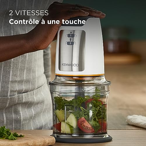 Detalle de Kenwood CHP61.100WH, Mini Hachoir 500 W avec bol 0,8 L — pratique et polyvalent