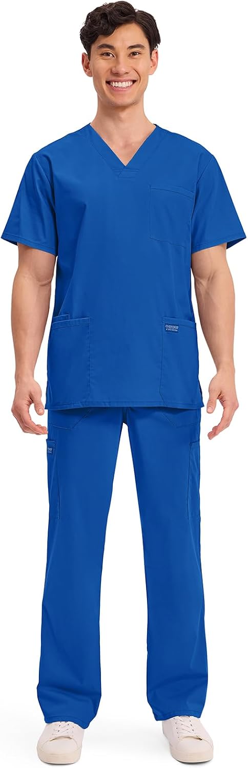 Thumbnail 6 de Cherokee Men's V-Neck Scrub Top, 4 Pockets