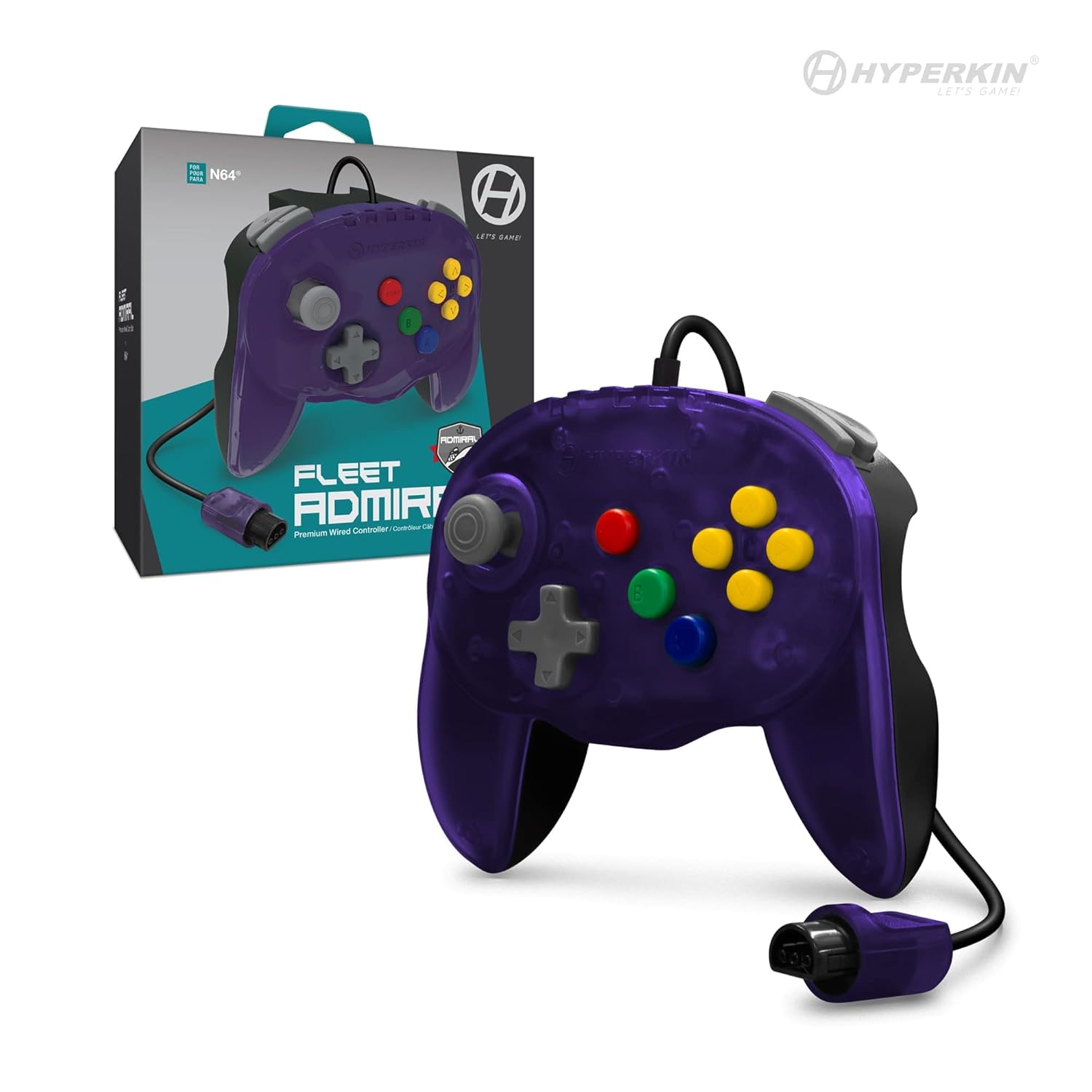 Thumbnail 6 de Hyperkin “Fleet Admiral” Premium Wired Controller for Nintendo 64 (Cosmic Fleet)