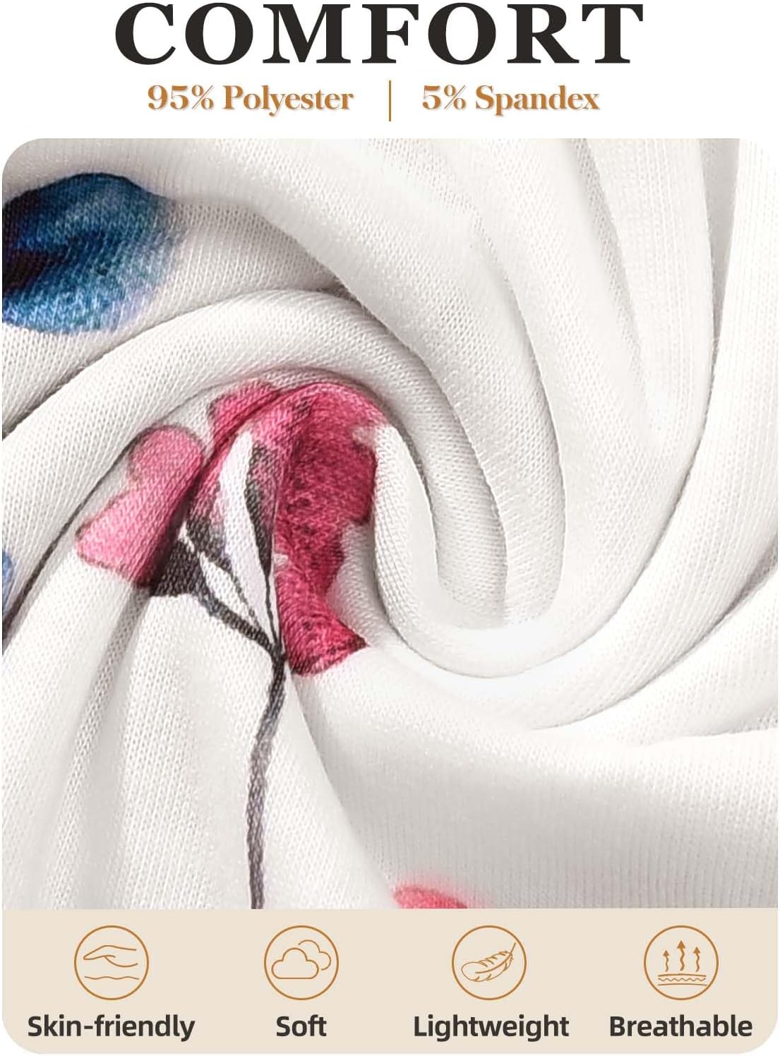 Detalle de PASUDA maglietta donna maniche lunghe in cotone? con girocollo e stampa