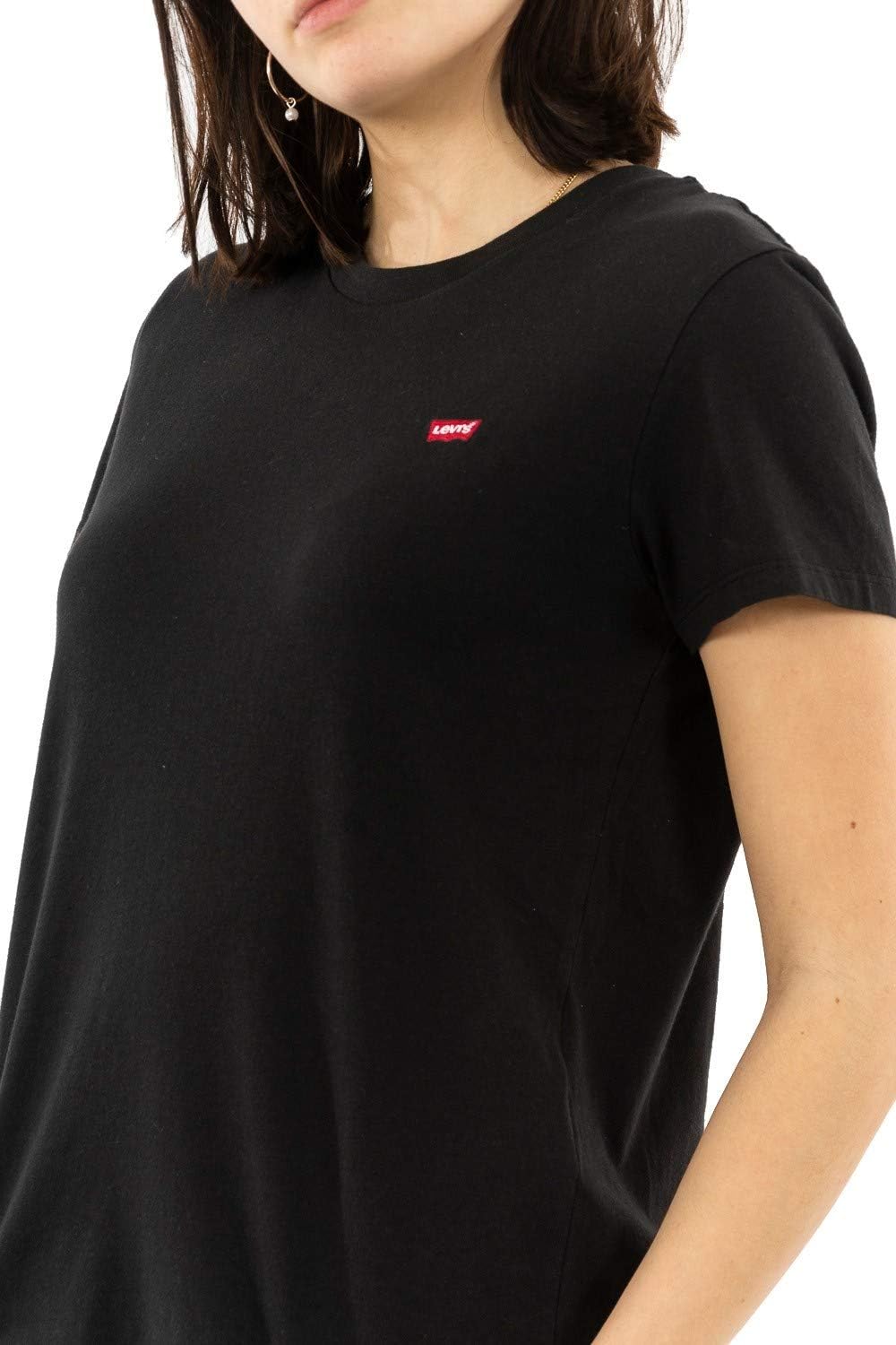 Detalle de Levi's Perfect Tee: T-Shirt para Mujer en Mineral Black (XS)