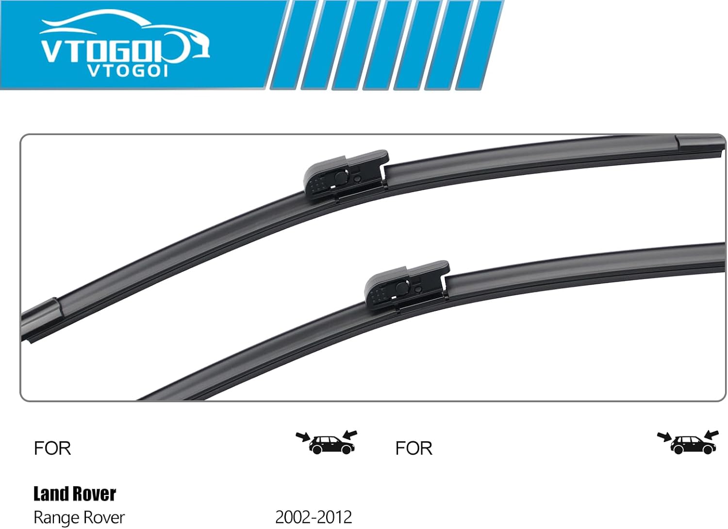 Thumbnail 2 de VTOGOI Wiper Blades Set 26"+26"+18"