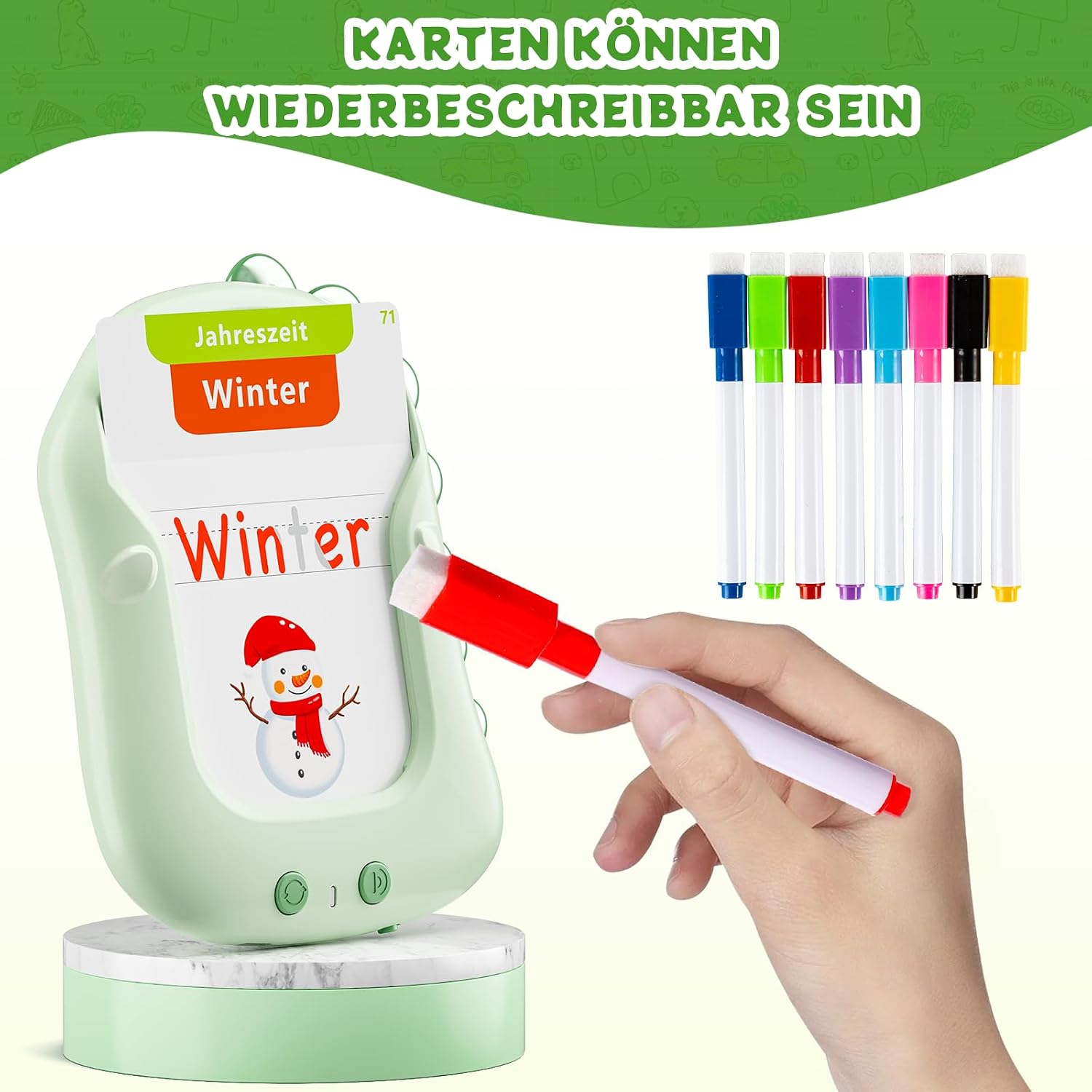 Thumbnail 6 de Deutsch Sprechende Lernkarten für Kleinkinder – 336 Sichtwörter