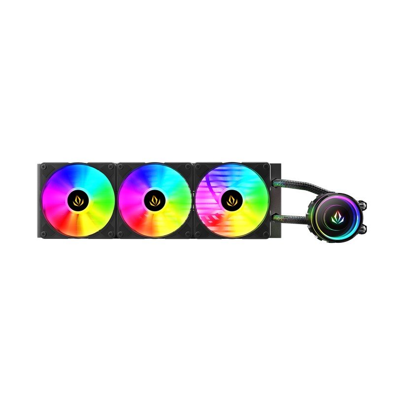 Detalle de Forgeon Azoth 360 ARGB Kit Refrigeración Líquida 360mm 🖤
