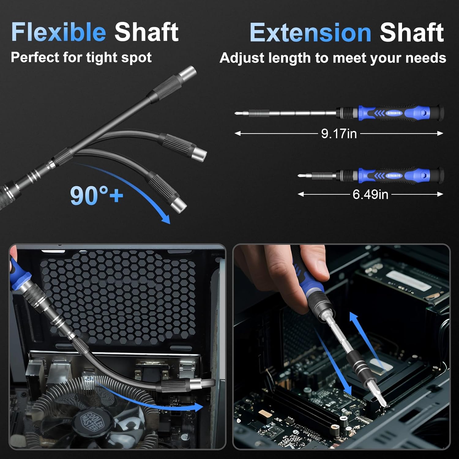 Detalle 2 de STREBITO Electronics 142-piece precision screwdriver set ðŸ›