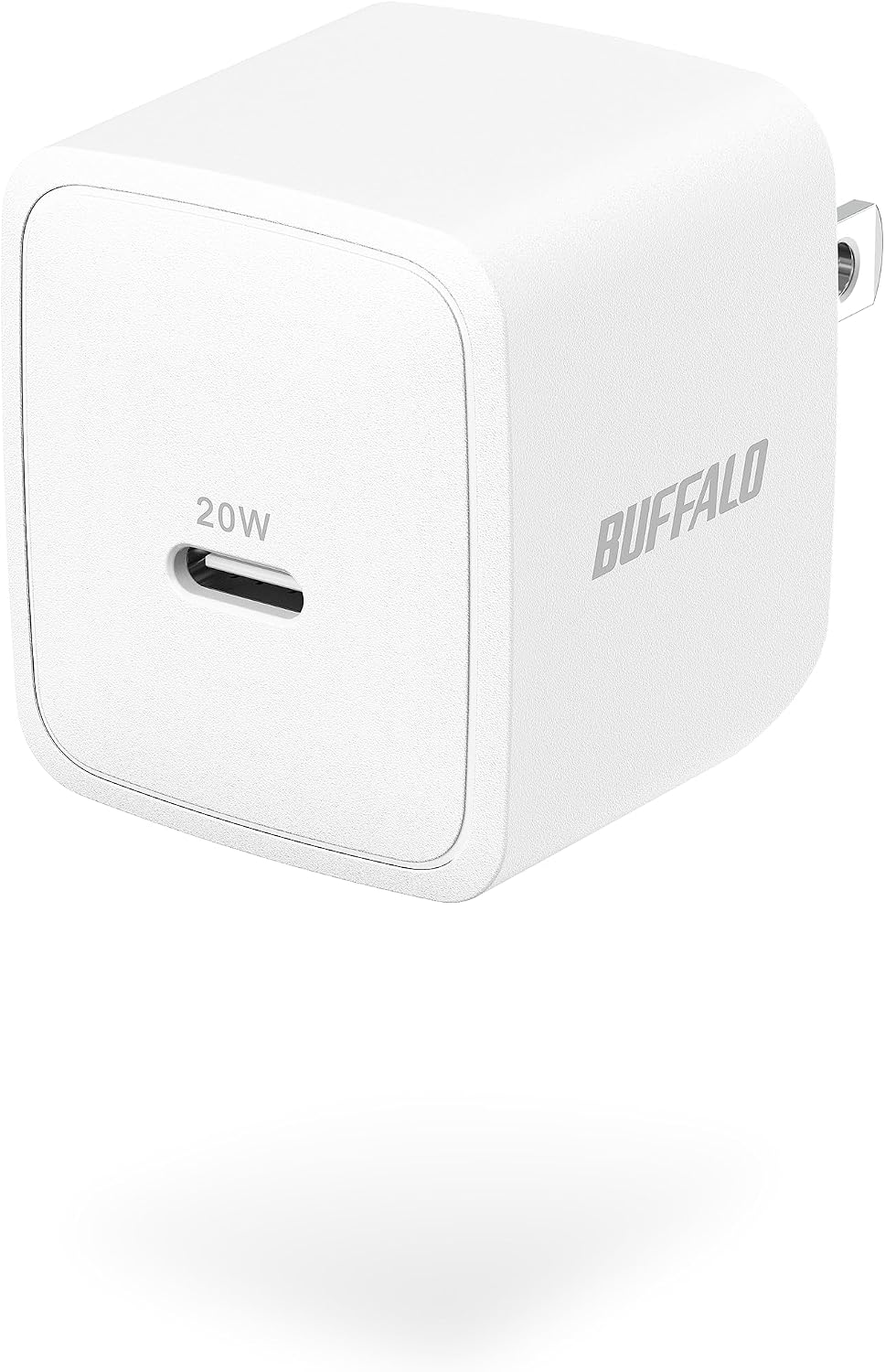 Detalle de バッファロー BSACPD2005C1WH USB-C充電器 20W・GaN採用・折りたたみ式プラグ
