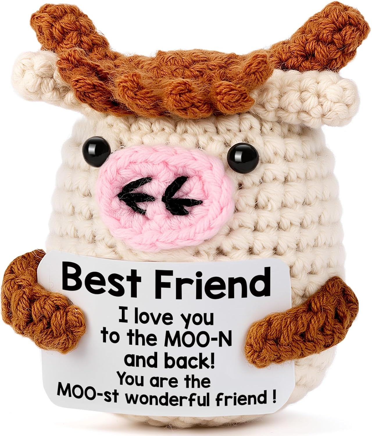 Thumbnail 6 de YUEYUQIU Handmade Crochet Cow Teacher Gift – Thoughtful Thank You for Women Teachers