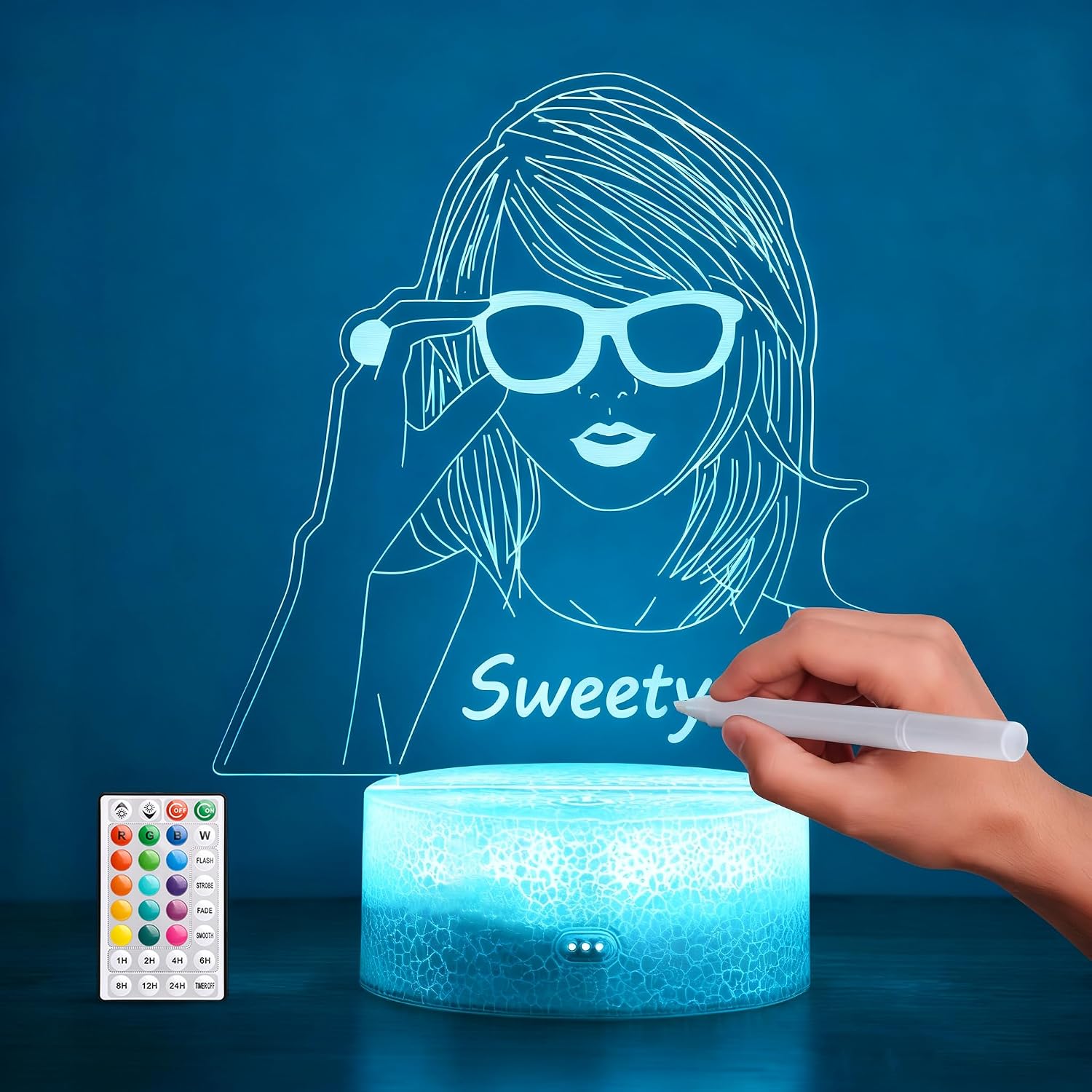 Thumbnail 6 de Hoofun Lampada Stitch 16 colori luce notturna