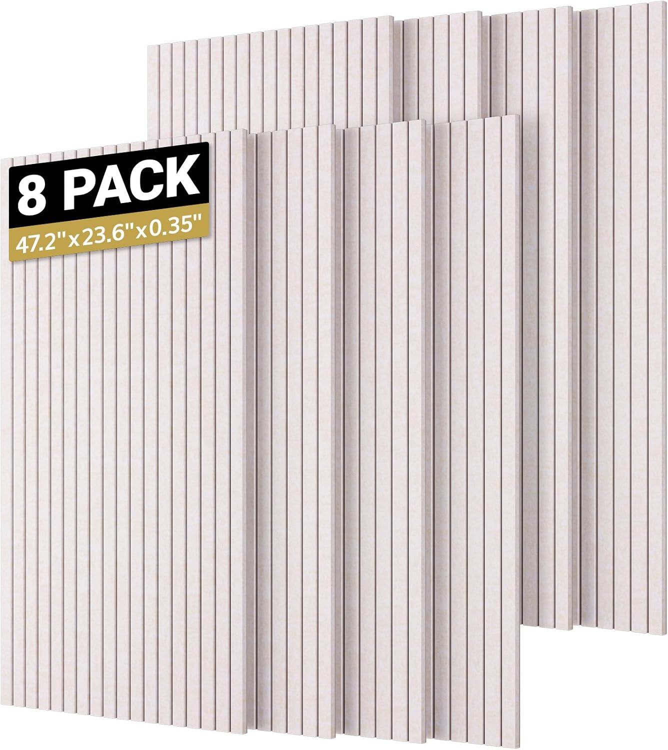 Detalle de TONOR EW24340.03CA.V1.M01 Acoustic Wall Panels, 8-Pack, Light Camel