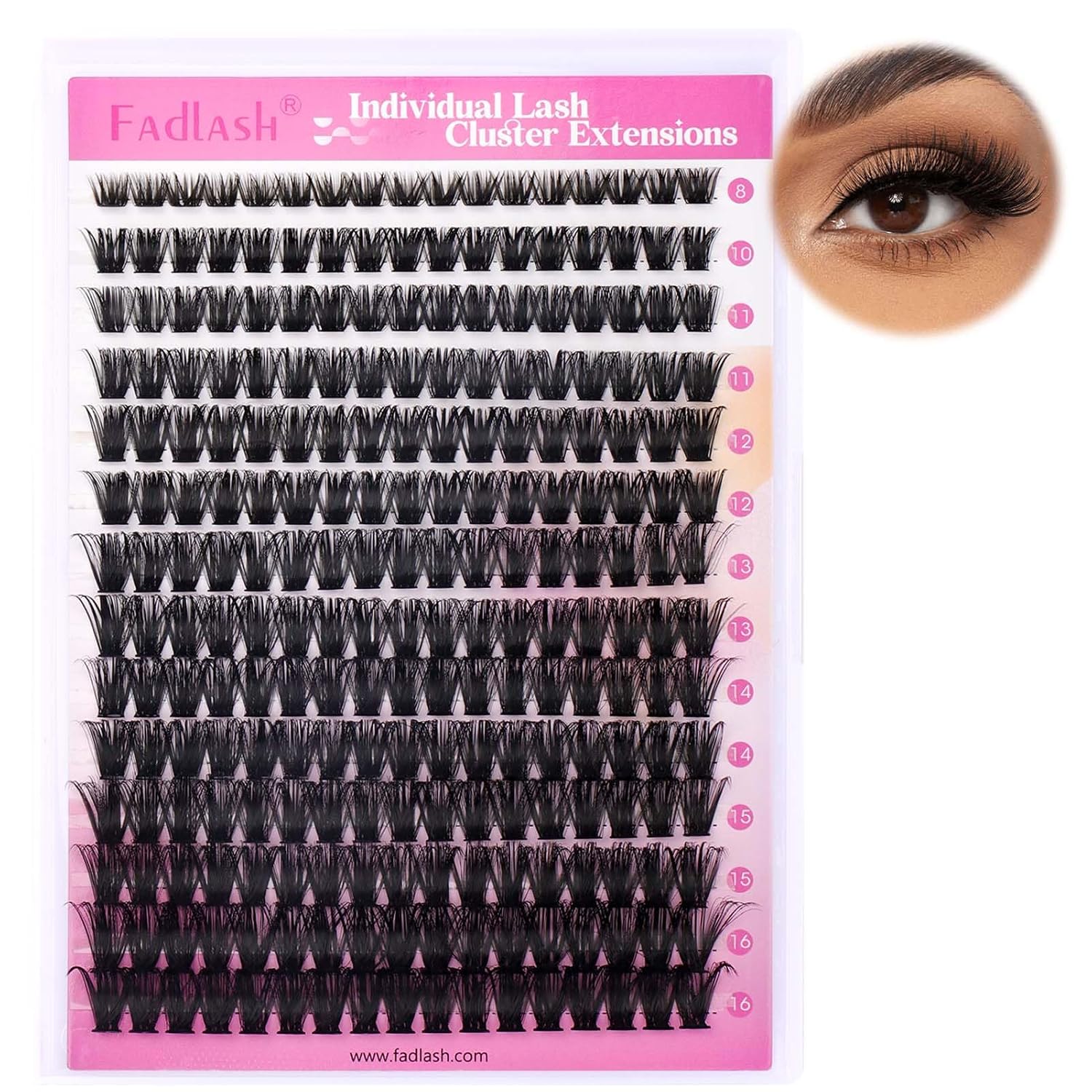 Thumbnail 5 de FADLASH DIY Wimpern Extensions 0,07 D 8–16 mm 80D
