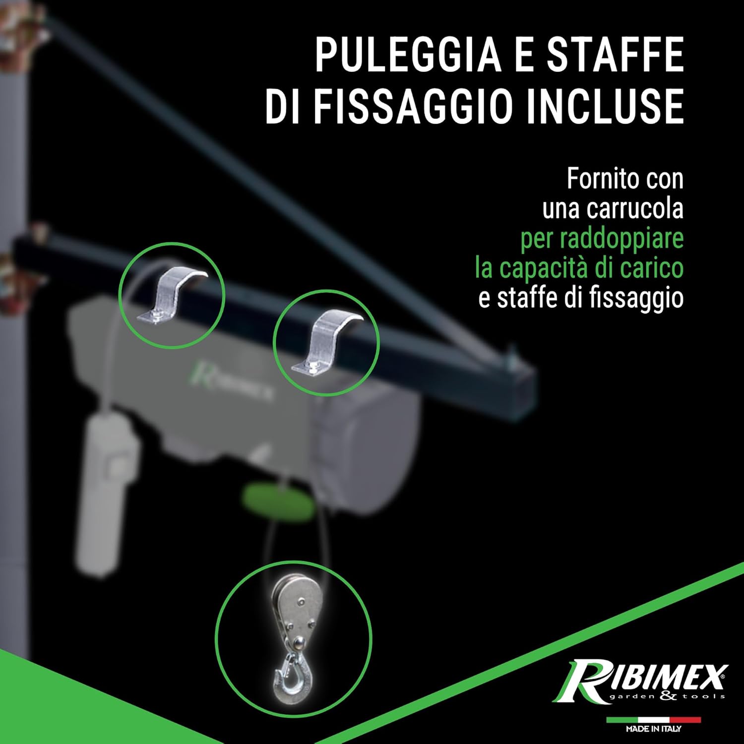 Thumbnail 5 de Ribimex Paranco Elettrico PE125/250C/1: sollevamento affidabile per uso domestico e industriale