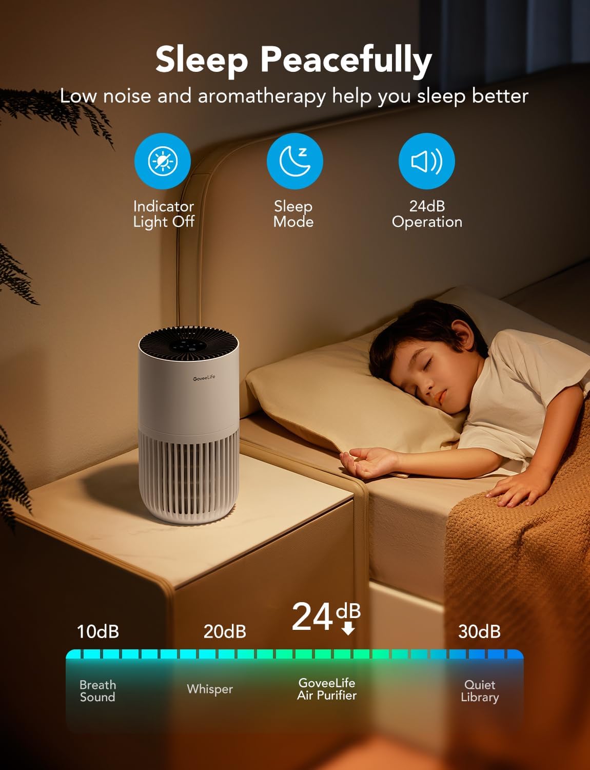 Thumbnail 4 de GoveeLife mini air purifier for bedrooms