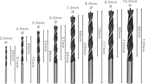 Detalle de Bosch 2 607 010 533 - Set 8 brocas madera 🔩
