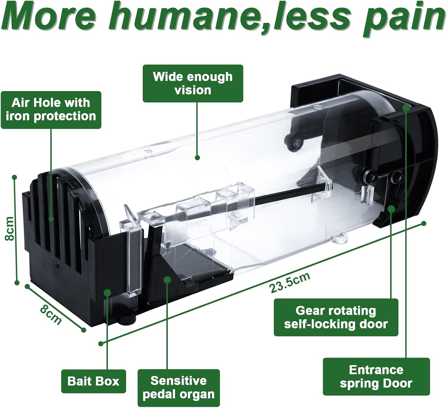Detalle de EGOFLYYA Humane Mouse Trap 2 pack 🐭