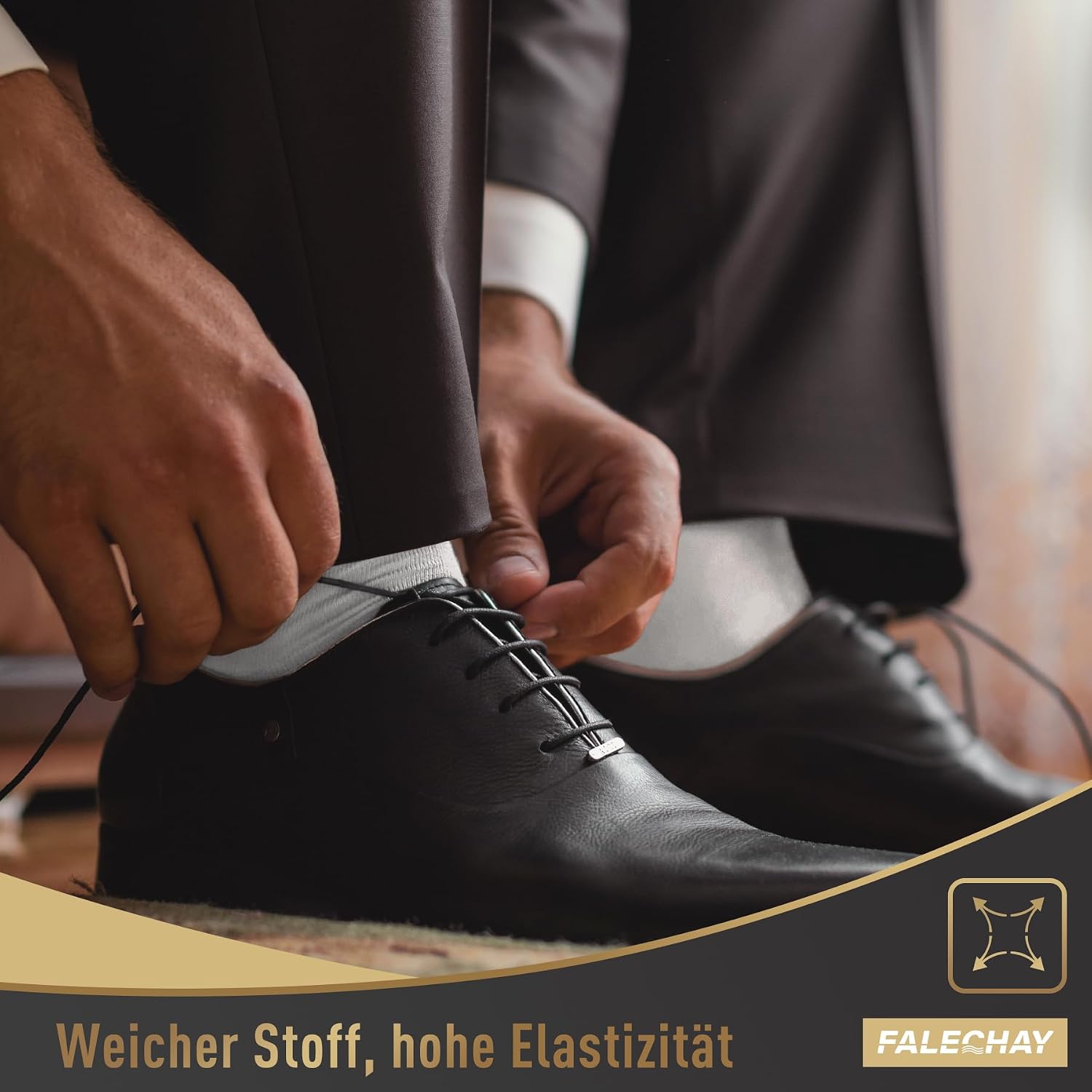Detalle de Falechay Herren Socken 12 Paar Sportsocken Classic Schwarz – Atmungsaktiv, Baumwolle