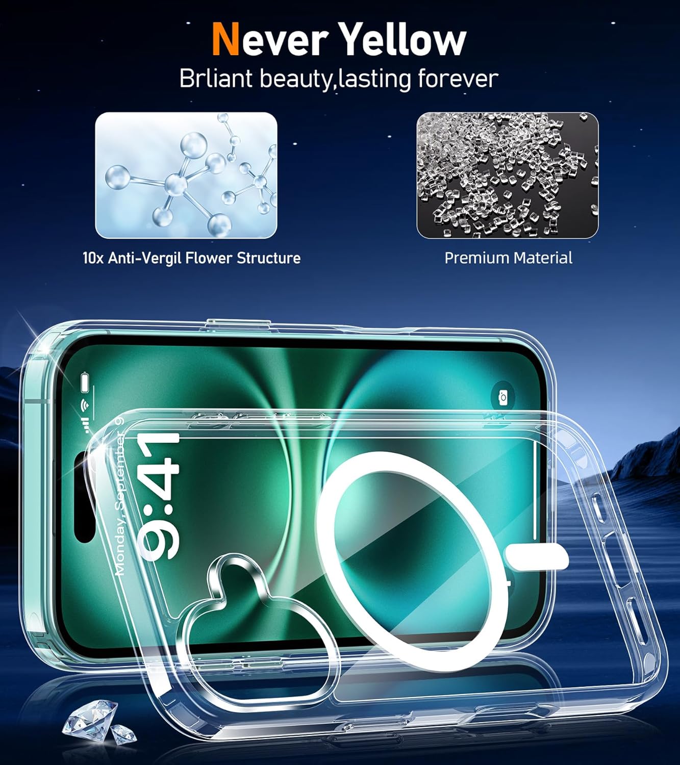 Thumbnail 3 de ivencase Magnetic iPhone 16 case with MagSafe 6.1"