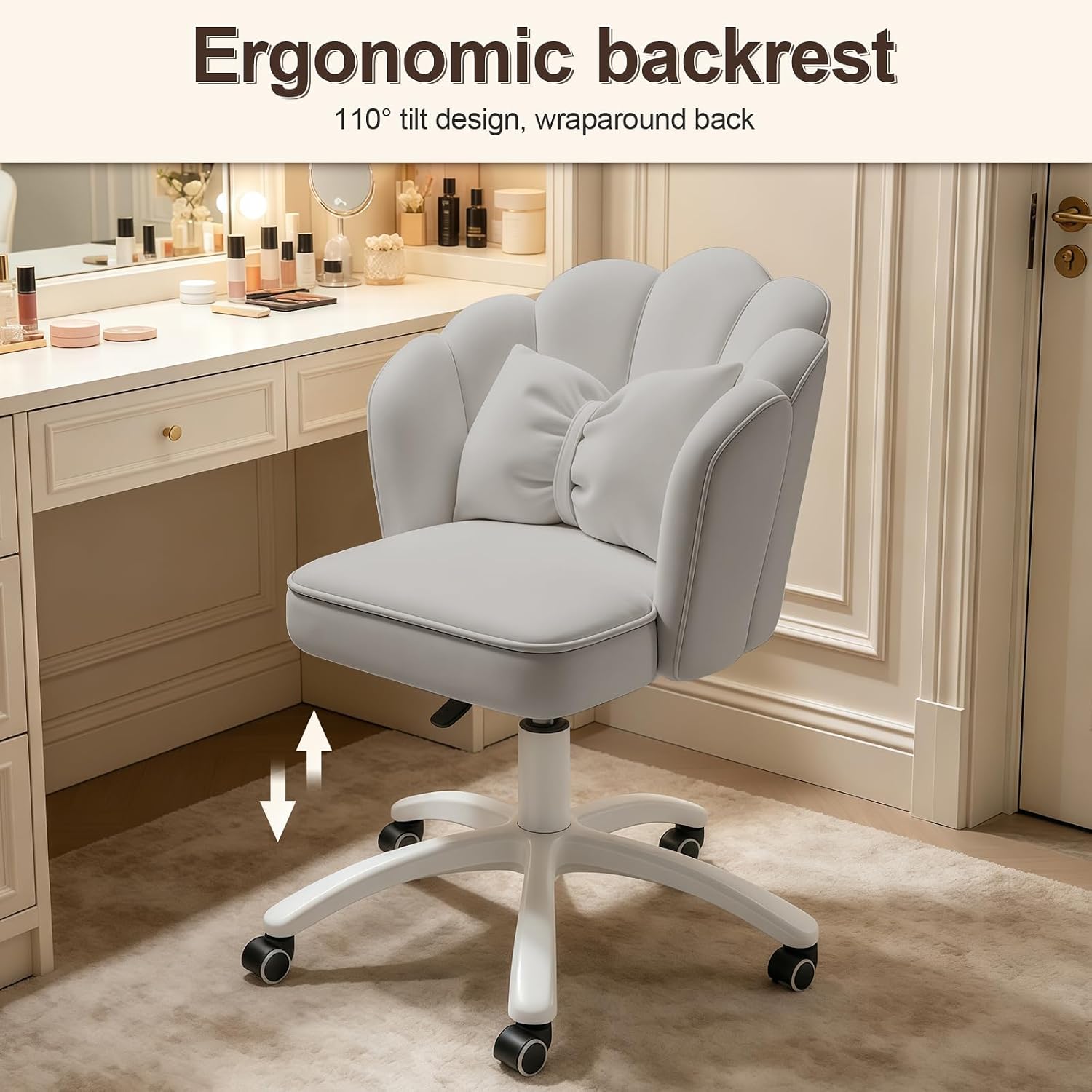 Thumbnail 6 de XUEGW Vanity Chair, Velvet