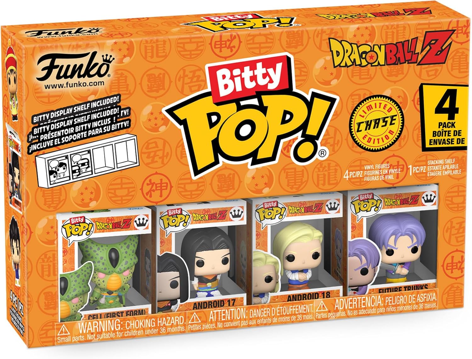 Detalle de Funko Bitty Pop! DBZ 4PK – Frieza 100% Final Form, Super Saiyan Goku First Appearance, Vegeta e Mini Figura Misteriosa 0,9