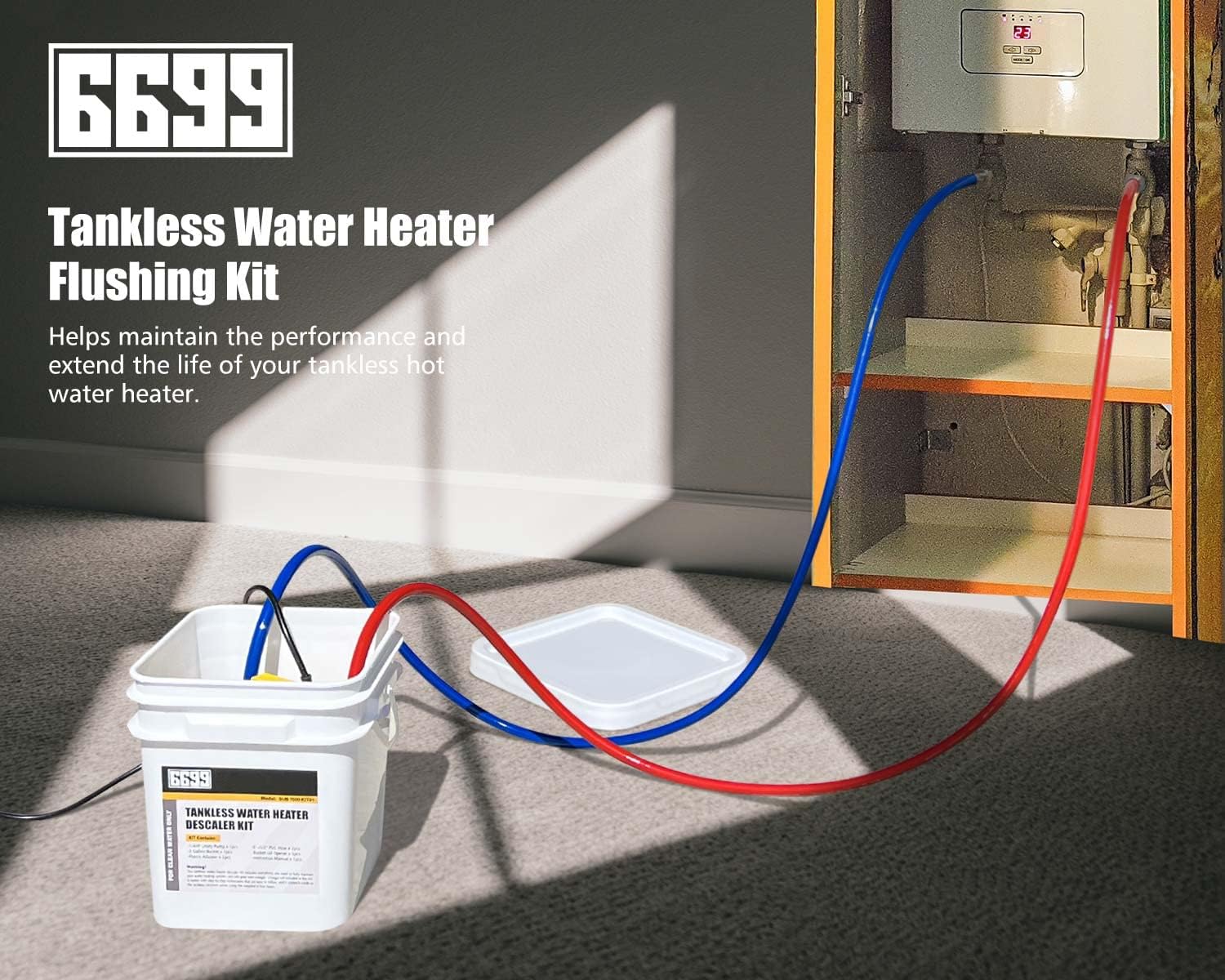Detalle de 6699 SUB1500KIT01 Tankless Water Heater Flushing Kit, 1/4 HP Pump